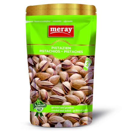 Meray Turkish Pistachios Roasted And Salted 150gx12 – Distributor In New Jersey, Florida - California, USA