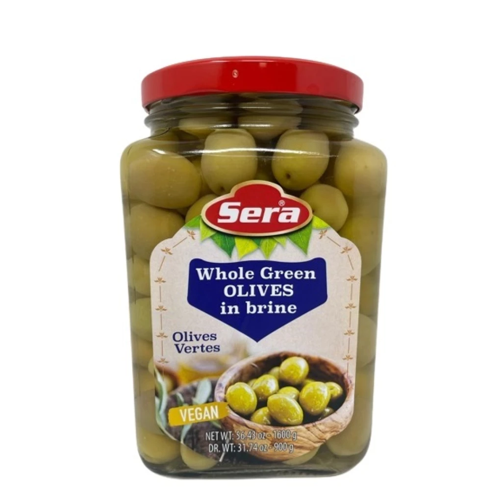 Sera Coctail Green Olives 1600 Ml X 6 Jar – Distributor In New Jersey, Florida - California, USA
