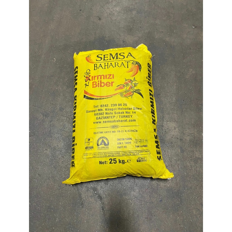 Semsa Maras (Pul Biber) 25Kgx1 – Distributor In New Jersey, Florida - California, USA