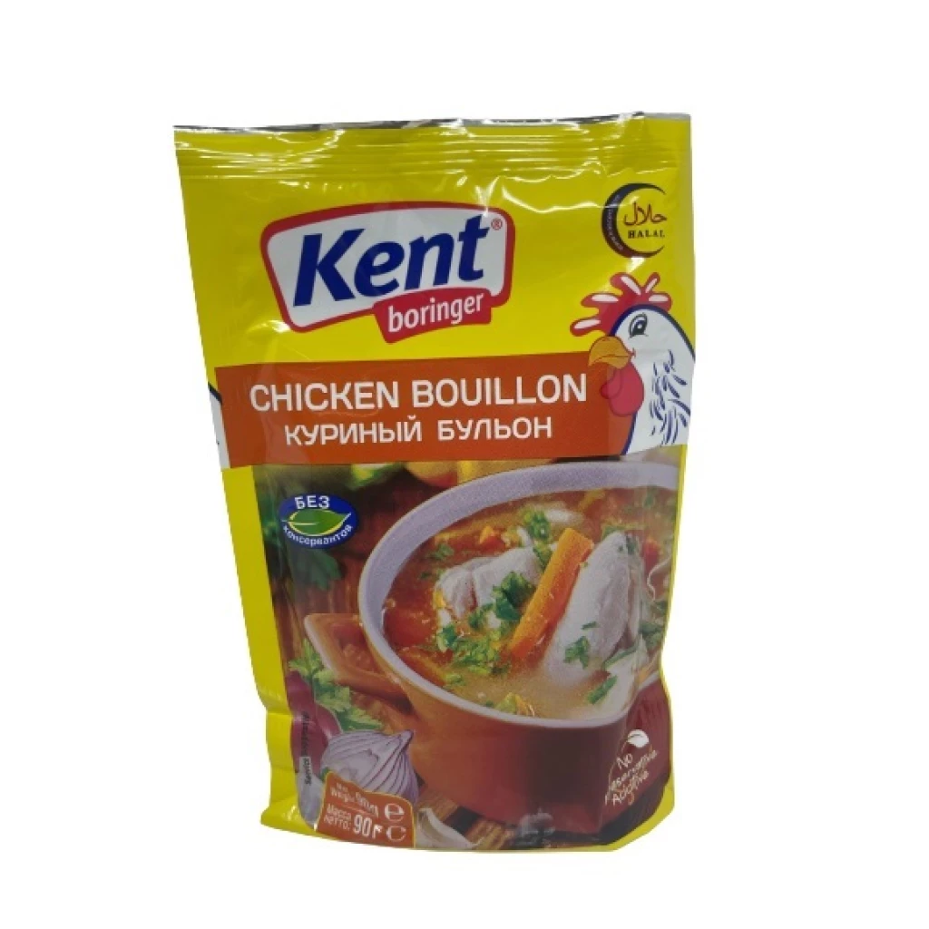 Kent Boringer Chicken Powder Bouillon Doypack 90GrX96 – Distributor In New Jersey, Florida - California, USA