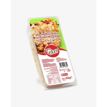 Eker Shredded Mozzarella Cheese 200Gr X 12 – Distributor In New Jersey – Florida And California, Usa