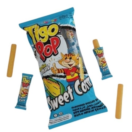 Tigopop Sweet Corn Box 6 Gr X 24 Pc X 24 – Distributor In New Jersey, Florida - California, USA