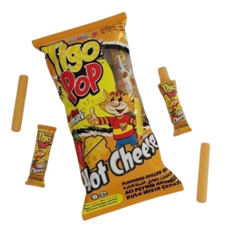 Tigopop Hot Cheese Box 6 Gr X 24 Pc X 24 – Distributor In New Jersey, Florida - California, USA