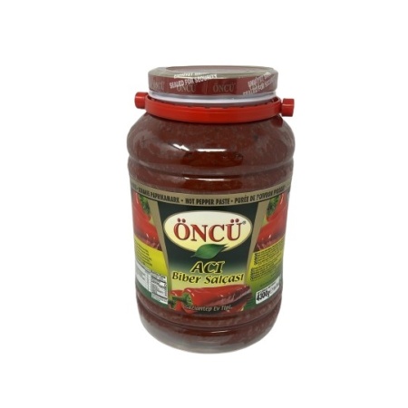 Oncu Hot Pepper Paste 4300 Gr X 4 – Distributor In New Jersey, Florida - California, USA