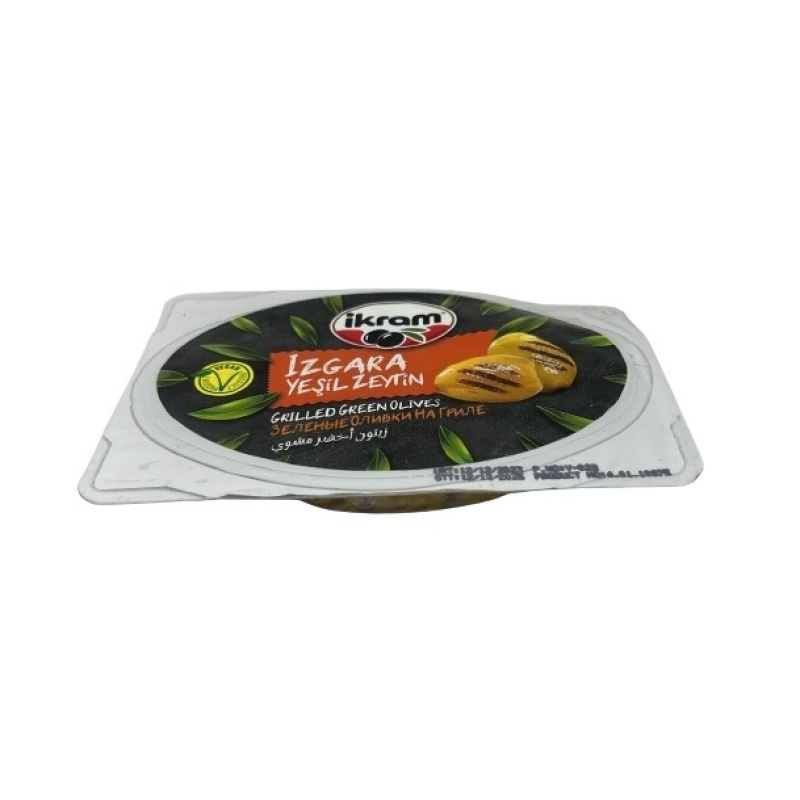 Ikram Green Olives W/ Grilled Sauce 100Gr X 20 – Distributor In New Jersey, Florida - California, USA
