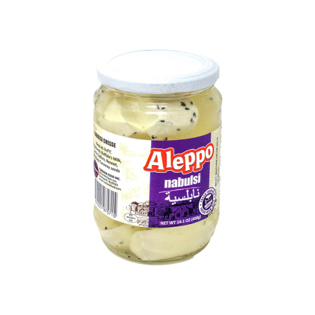 Aleppo Nabulsi Cheese Jar 400Gx12 – Distributor In New Jersey – Florida and California, USA