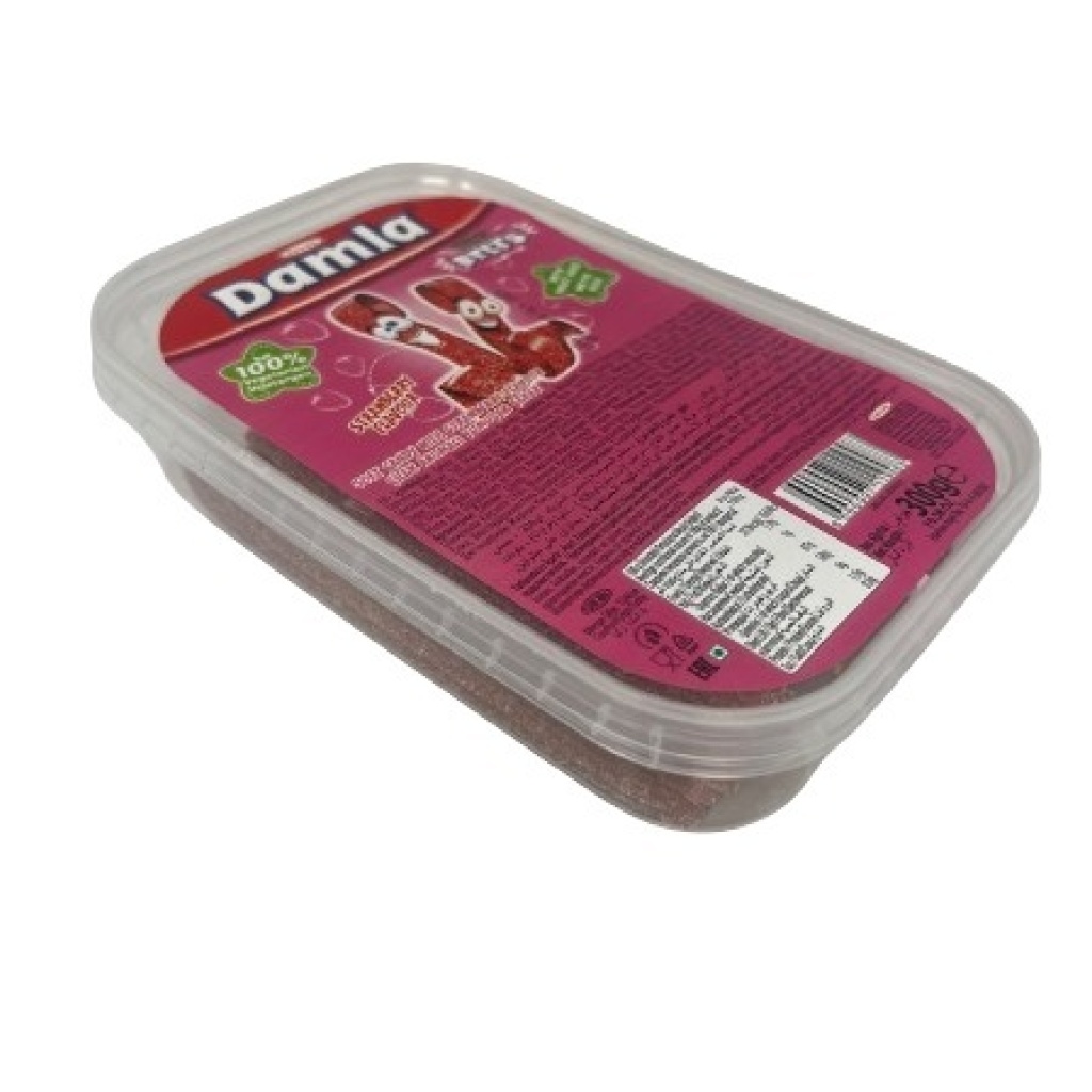 Bonart Sweeties Damla Sour Belt Strawberry 300 Gr X 24 – Distributor In New Jersey, Florida - California, USA