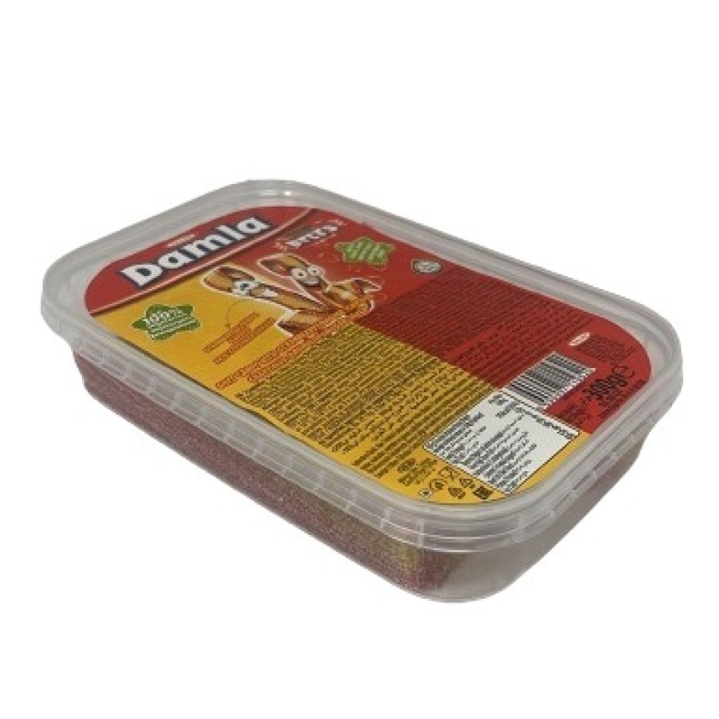 Bonart Sweeties Damla Sour Belt Banana - Strawberry 300 Gr X 24 – Distributor In New Jersey, Florida - California, USA