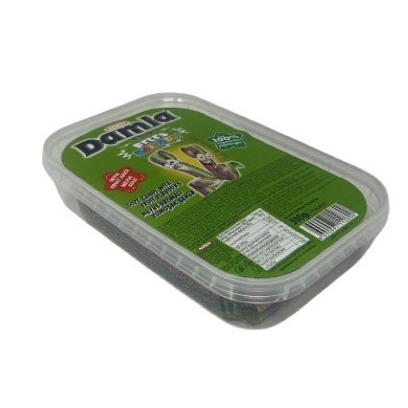 Bonart Sweeties Damla Sour Belt Rainbow 300 Gr X 24 – Distributor In New Jersey, Florida - California, USA