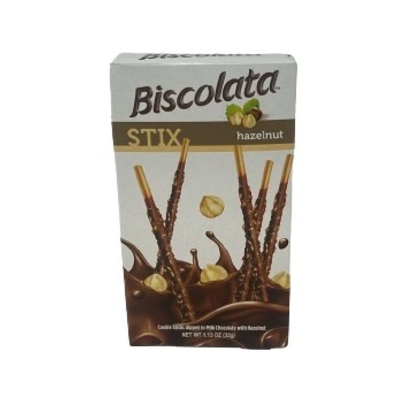 Biscolata Stix Hazelnut 32 Gr X 72 – Distributor In New Jersey, Florida - California, Usa