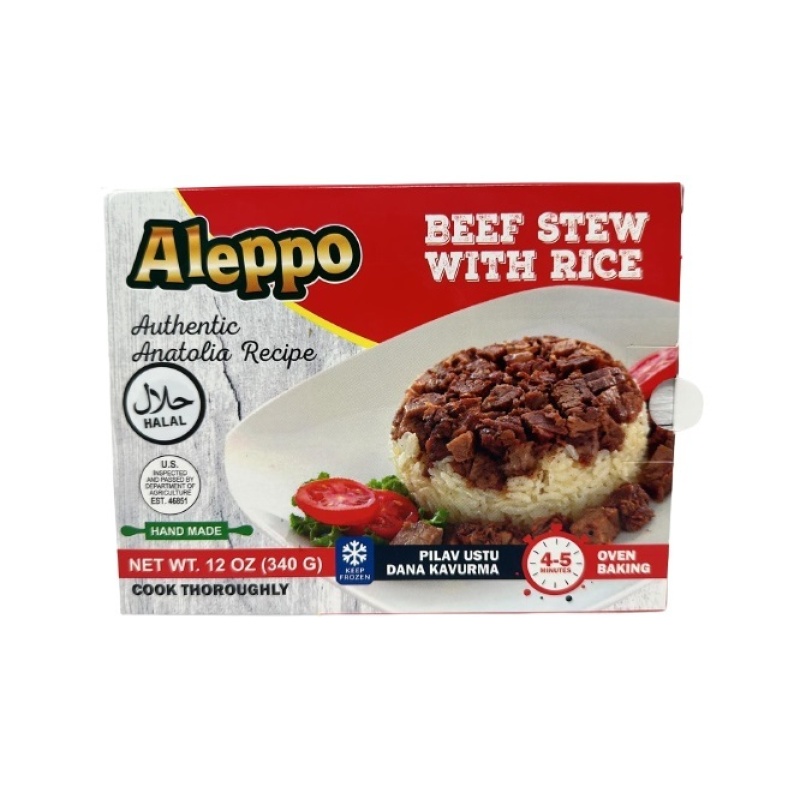 Aleppo Beef Stew With Rice 12 Oz x 15 – Distributor In New Jersey, Florida - California, USA