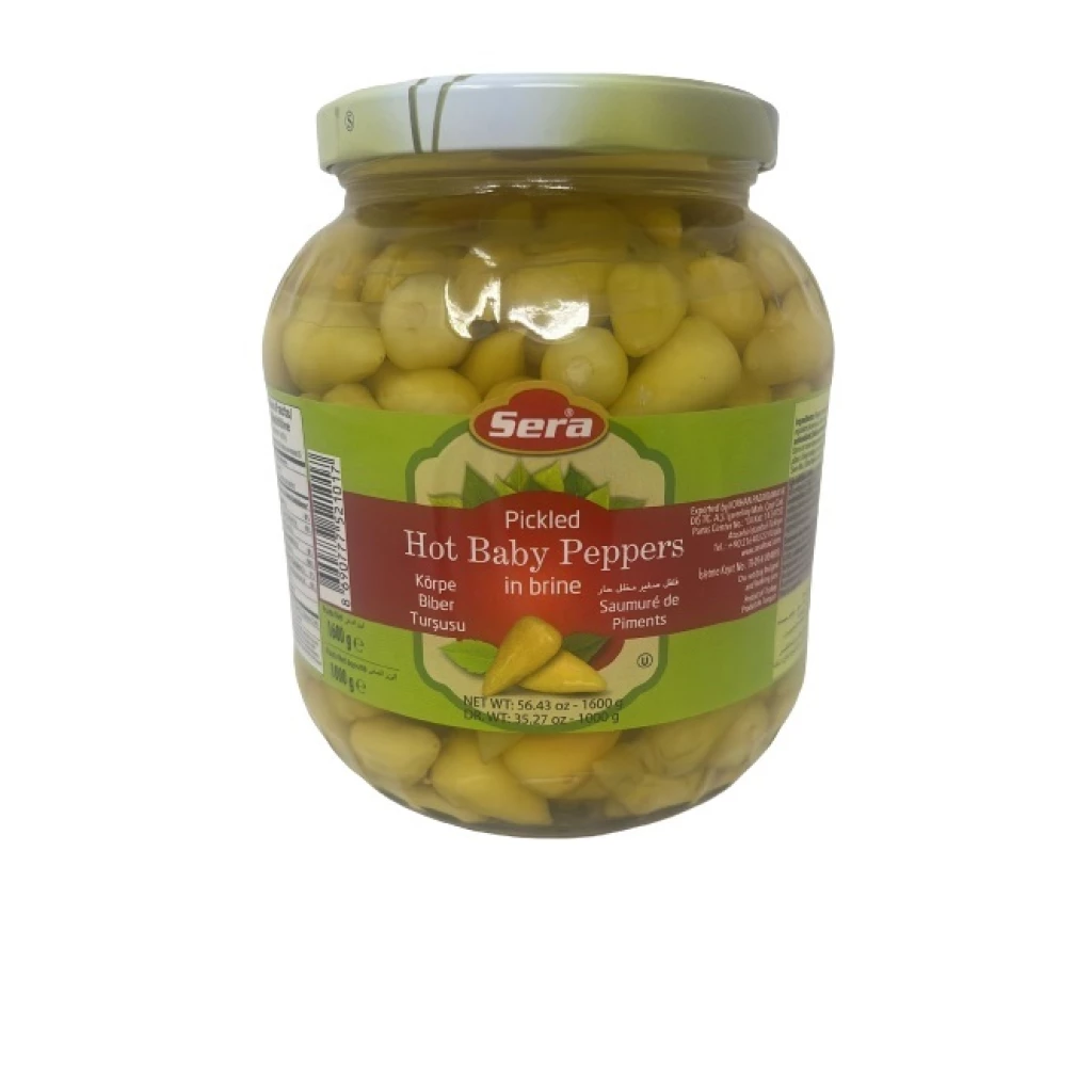 Sera Pickled Hot Baby Peppers 1.700Mlx6 – Distributor In New Jersey, Florida - California, USA