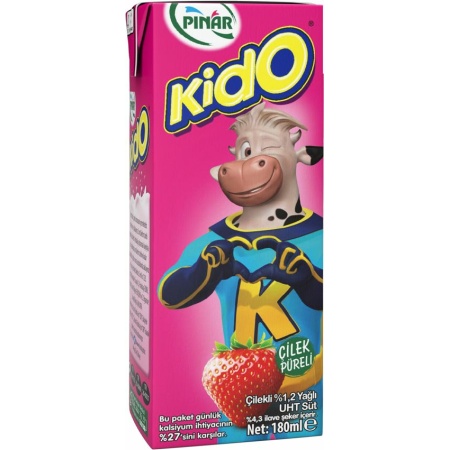 Kido Strawberry Milk 180 Ml X 27 – Distributor In New Jersey – Florida And California, Usa