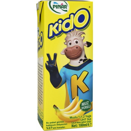 Kido Banana Milk 180 Ml X 27 – Distributor In New Jersey – Florida And California, Usa
