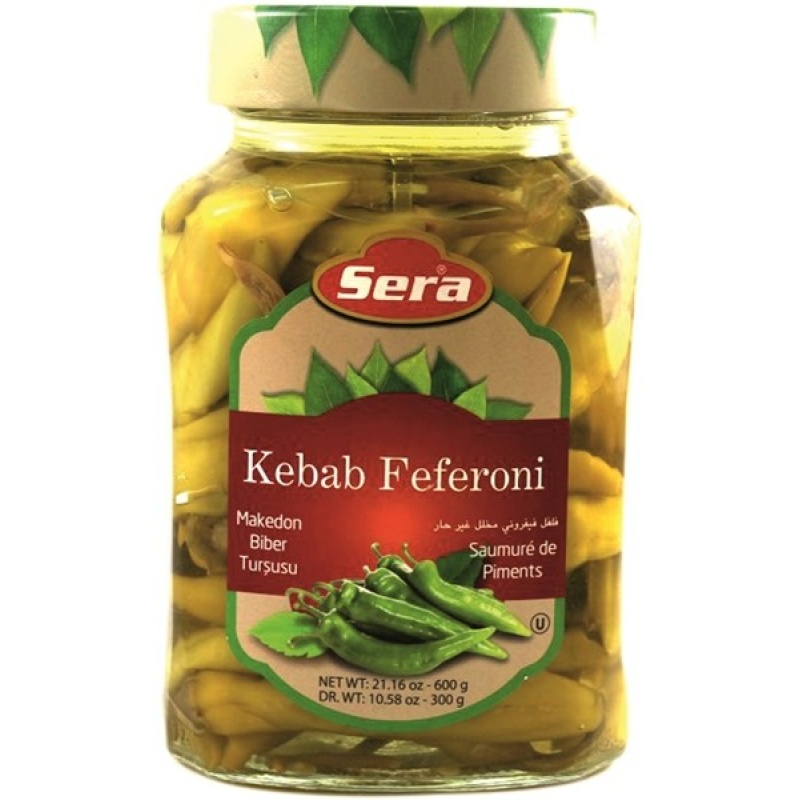Sera Kebab Feferoni Peppers 720Grx12 – Distributor In New Jersey, Florida - California, USA