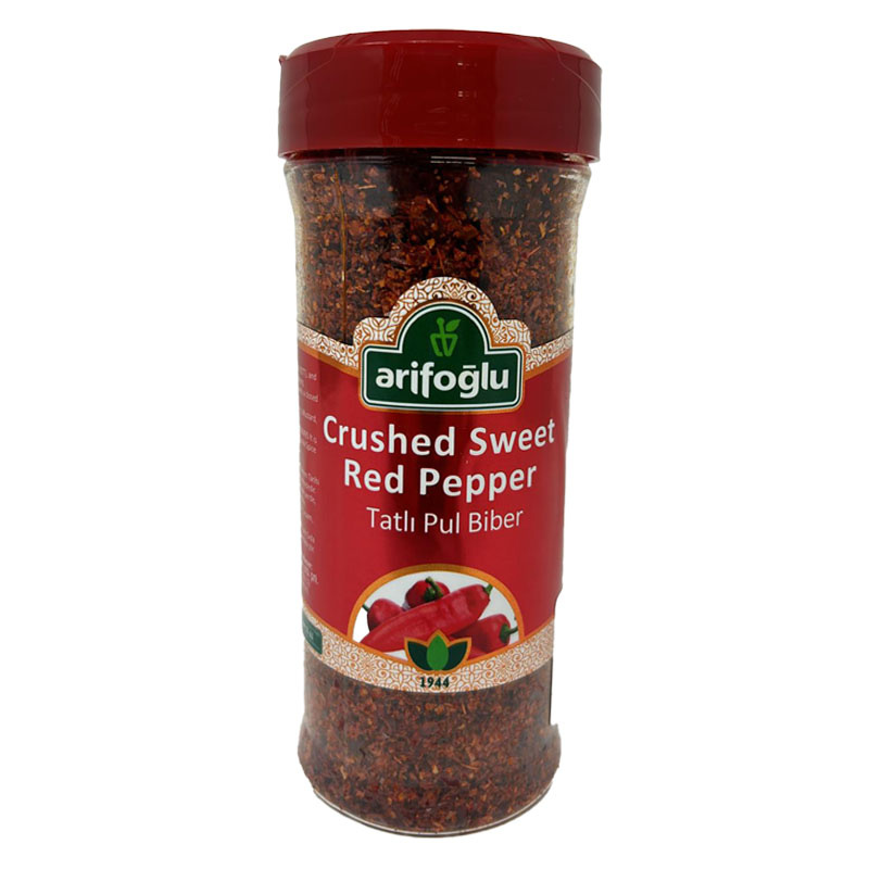 Arifoglu Crushed Red Pepper(Pul Biber Tatli Kirmizi) 120GrX12 – Distributor In New Jersey, Florida - California, USA