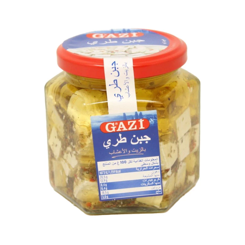 White Cheese Cubes In Oil With Herbs 6x375Gr - Turkana Food