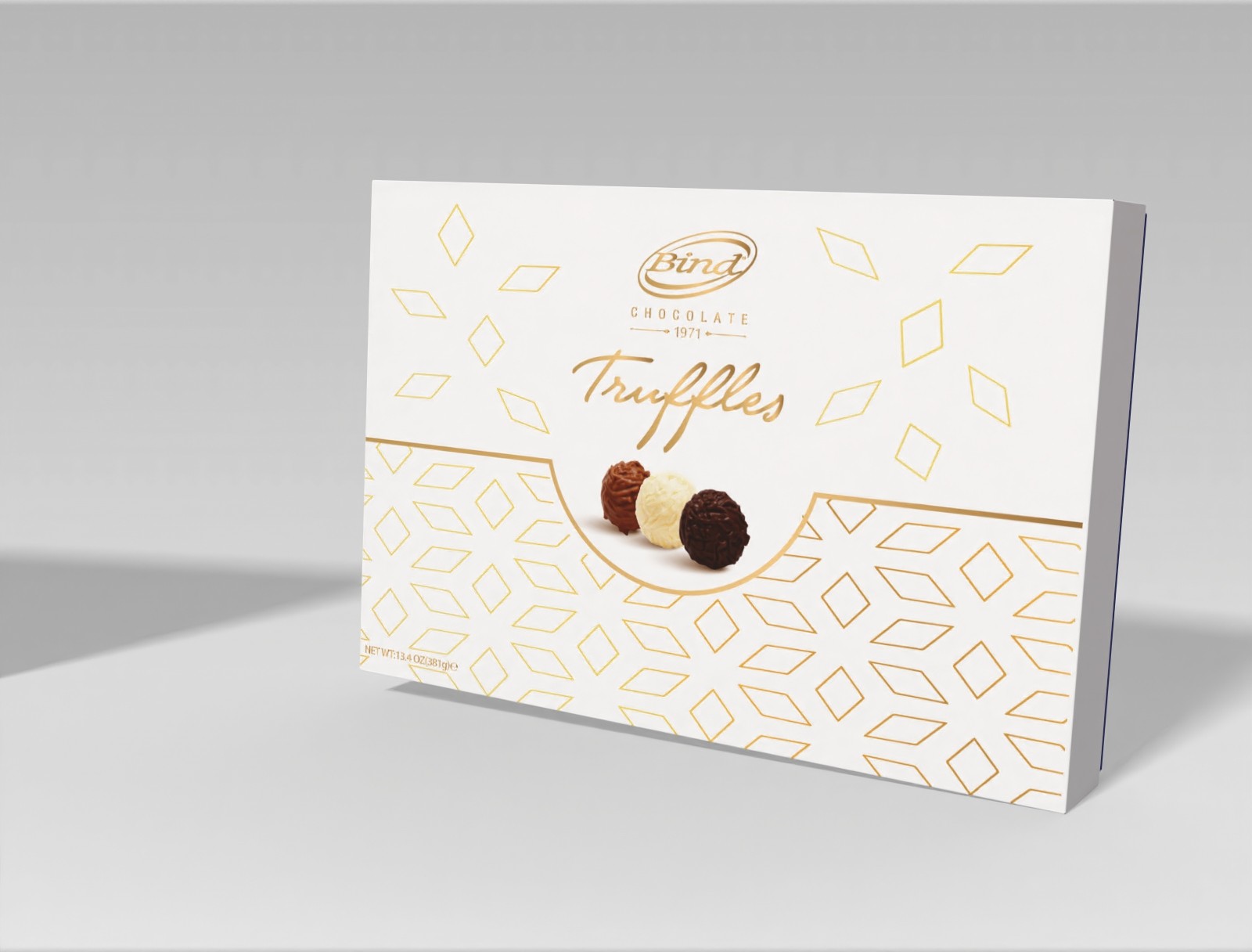 BIND MILK,WHITE,DARK CHOCOLATE TRUFFLE (TUR02) 381GRX6