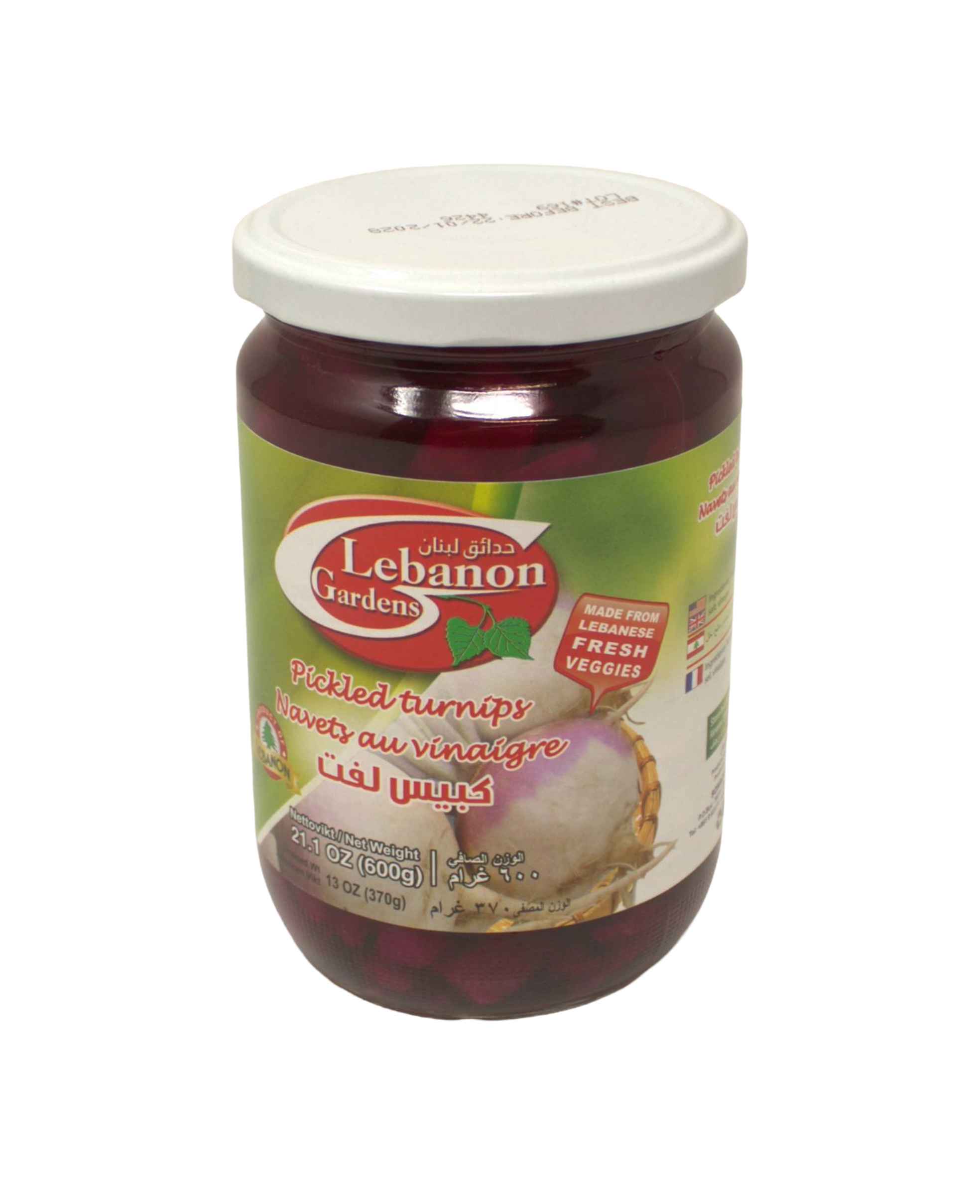 LEBANON GARDENS SLICED PICKLED TURNIPS & BEETROOT 600 GR X 12